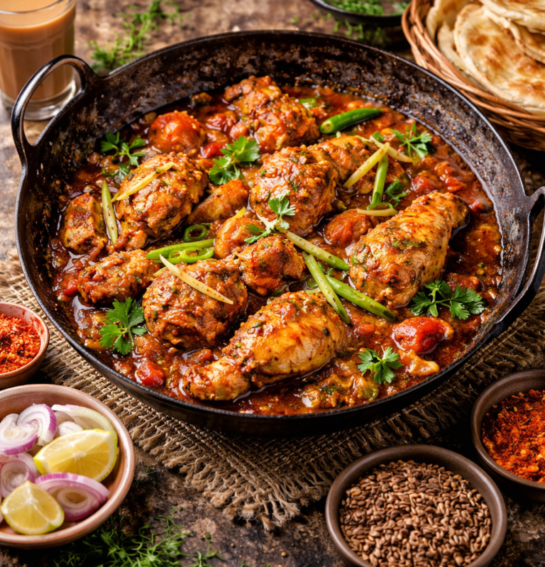 Cholistani Chicken Karahi Street Style