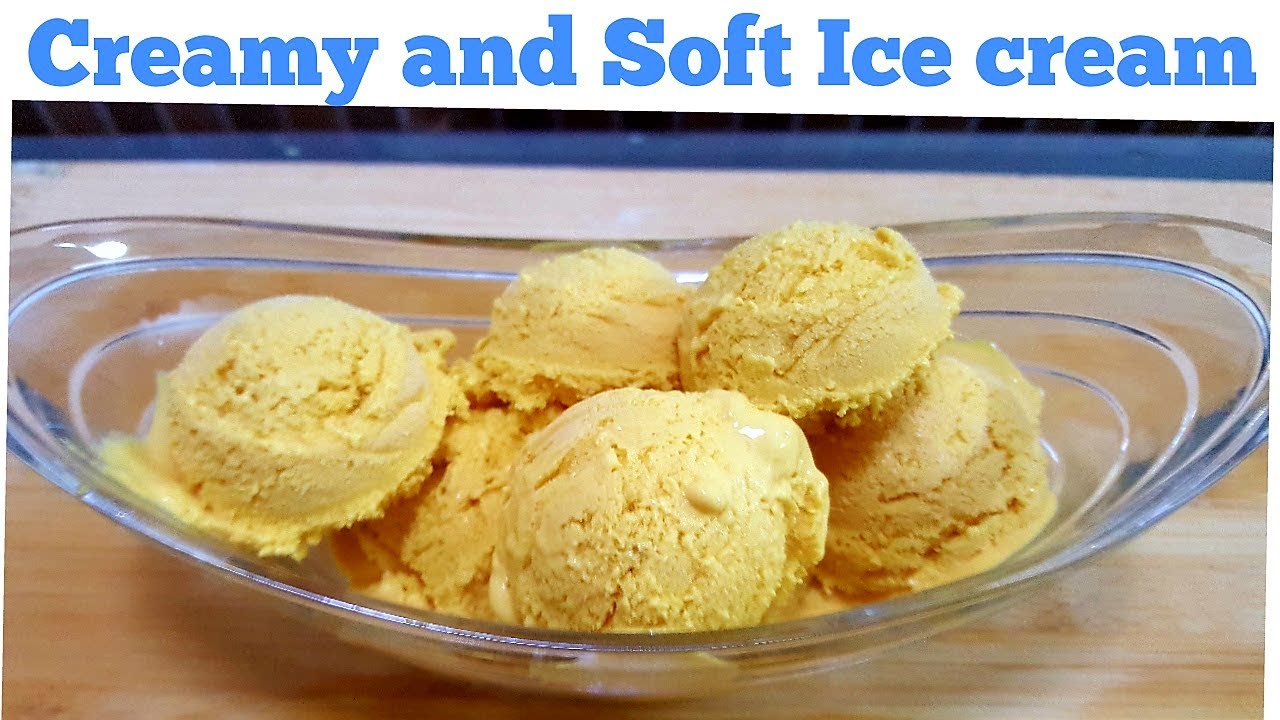 easy mango ice cream recipe - Cooking with Kawish
