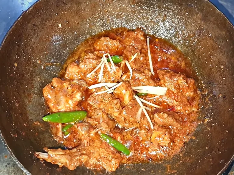 Dua Restaurant mutton chops karahi finished with ginger julienne and green chillies