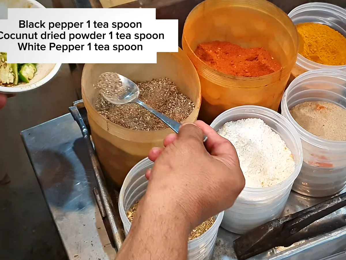 Spices for Yadgar Shinwari mutton handi with on-screen amounts