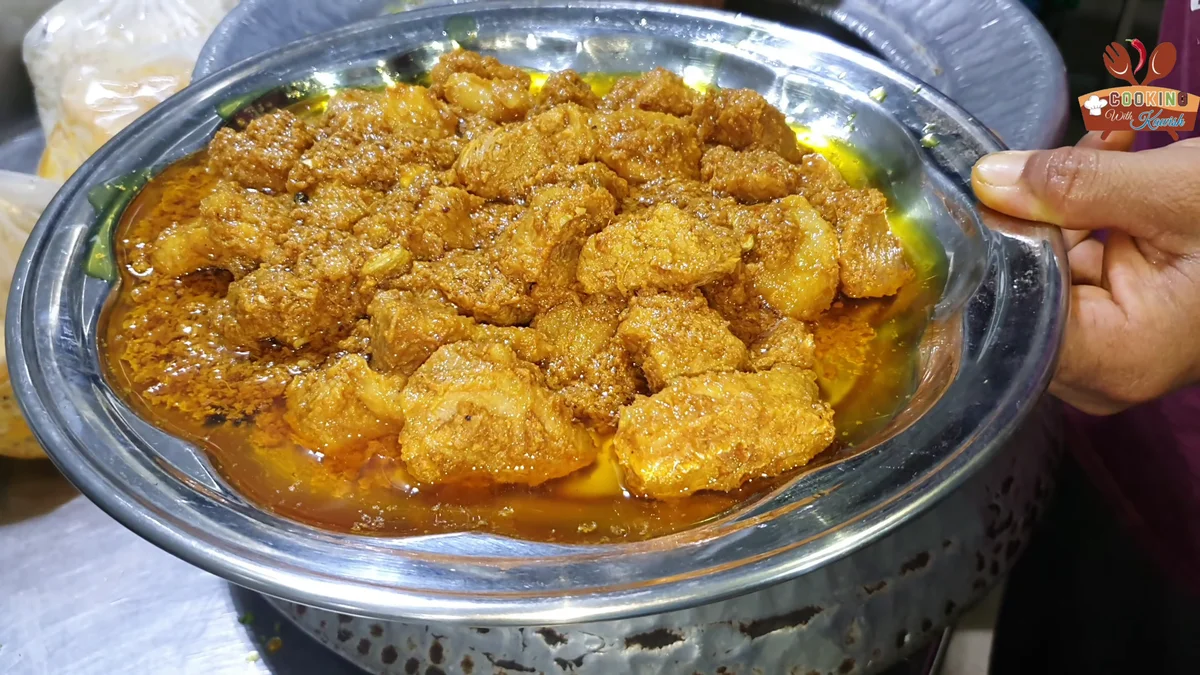 Plate of Asad Pakwan style beef korma in a rich gravy