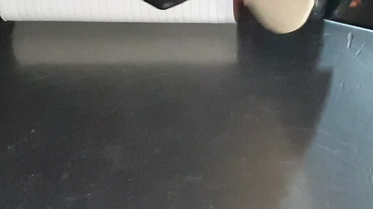 Rolling the dough into a thin round